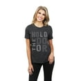 thumbnail image 2 of Thread Tank Hold The Door Women's Relaxed Crewneck T-Shirt Tee Charcoal Small, 2 of 4