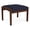 Navy, variant on Lenox Wood Reception Waiting Room 18" 1-Seat Bench / Walnut Wood / Black