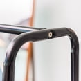 thumbnail image 4 of IRIS USA, Metal Clothing Rack with Wood Shelf, Black Marble, 4 of 8