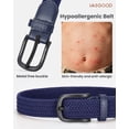 thumbnail image 4 of JASGOOD Elastic Boys Belt 1.18" Woven Braided Kids Belts Hypoallergenic Stretch Belts for Boys Gifts, 4 of 9
