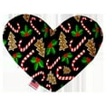 thumbnail image 6 of Christmas Pet and Dog Plush Heart or Bone Toy, "Candy Cane Lane Group" (Available in different sizes and 8 different patterns!), 6 of 9