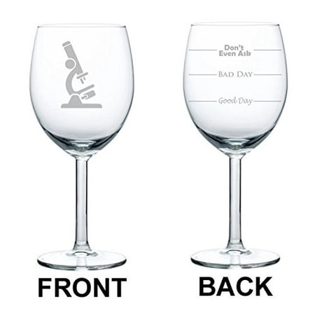 - Wine Glass Goblet Two Sided Microscope Laboratory Professional (10 oz)