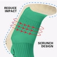 thumbnail image 5 of 2 Pairs Grip Soccer Socks Men Non Slip Baseball Socks With 2 Rolls Shin Guard Fixed Bandage Tape Calf Socks For Baseball Softball Football, 5 of 5