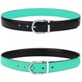 thumbnail image 2 of Falari Reversible Buckle Fashion Genuine Leather Belt For Women Youth Kids Girl and Boy, 2 of 6