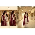 thumbnail image 4 of STYLISHFASHION Eid Special Indian Pakistani Designer Cream Color Salwar Kameez Plazzo Suits, 4 of 5