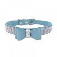thumbnail image 2 of Crystal Dog Collar with Bow Tie Rhinestone Puppy Collars Bling for Cat Dogs,34Size Available, 2 of 6
