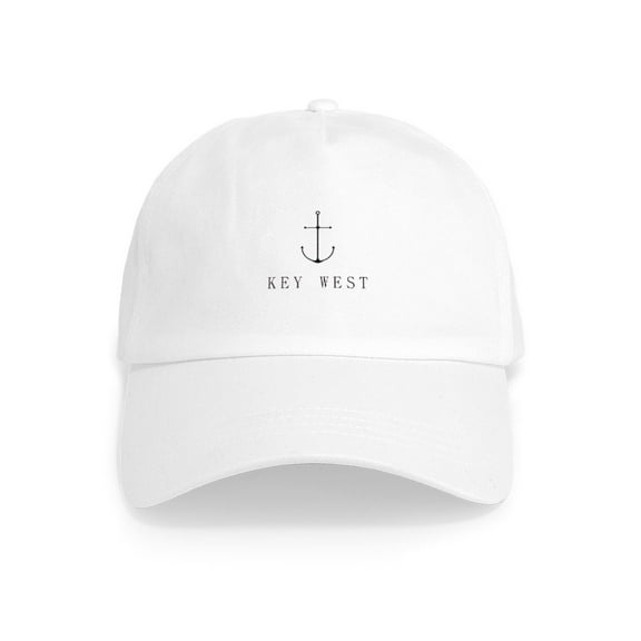 CafePress - Key West Sailing Anchor - Adjustable 100% Brushed Unisex Casual Cotton Baseball Cap, Beige, 1