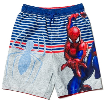 

Marvel Spider-Man Toddler Boys Swim Trunks Bathing Suit Gray 2T
