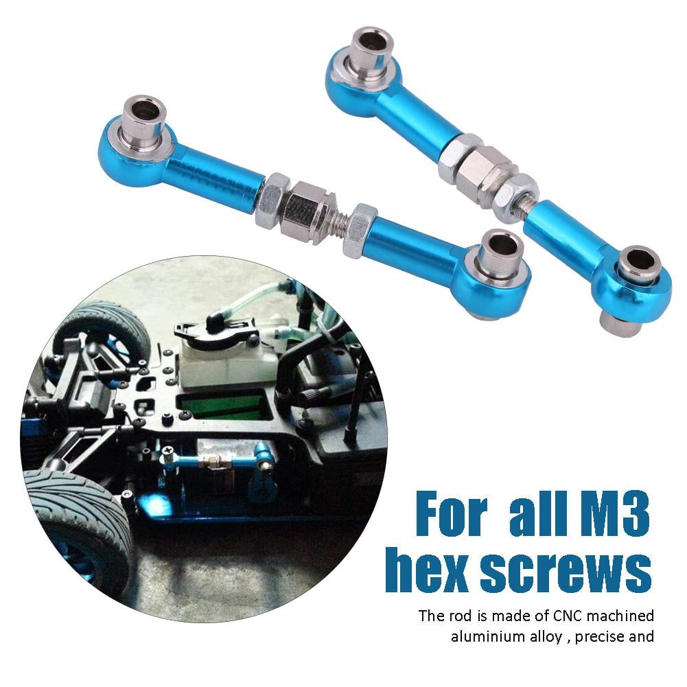 Kritne Steering Linkage,RC Steering Rod,CNC Machined Aluminium Alloy Steering Linkage Rod RC Car