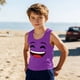 thumbnail image 5 of Niños Pequeños Camisola sin Mangas Gradiente Suave Impresión Moda Lindo Fondo para Niños 3-15 Años, 5 of 6