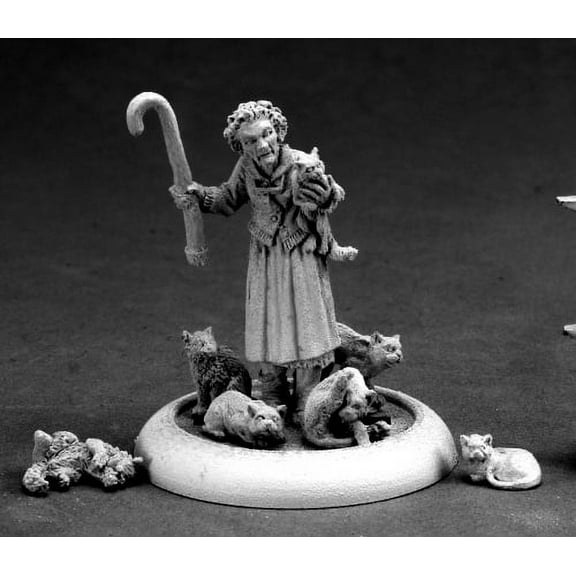 Reaper Miniatures Edna, Crazy Cat Lady #50235 Chronoscope D&D RPG Mini Figure