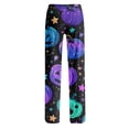 thumbnail image 6 of Womens Halloween Pajama Pants Pumpkin Print Elastic Waist Comfy Pjs Lounge Pants, 6 of 6
