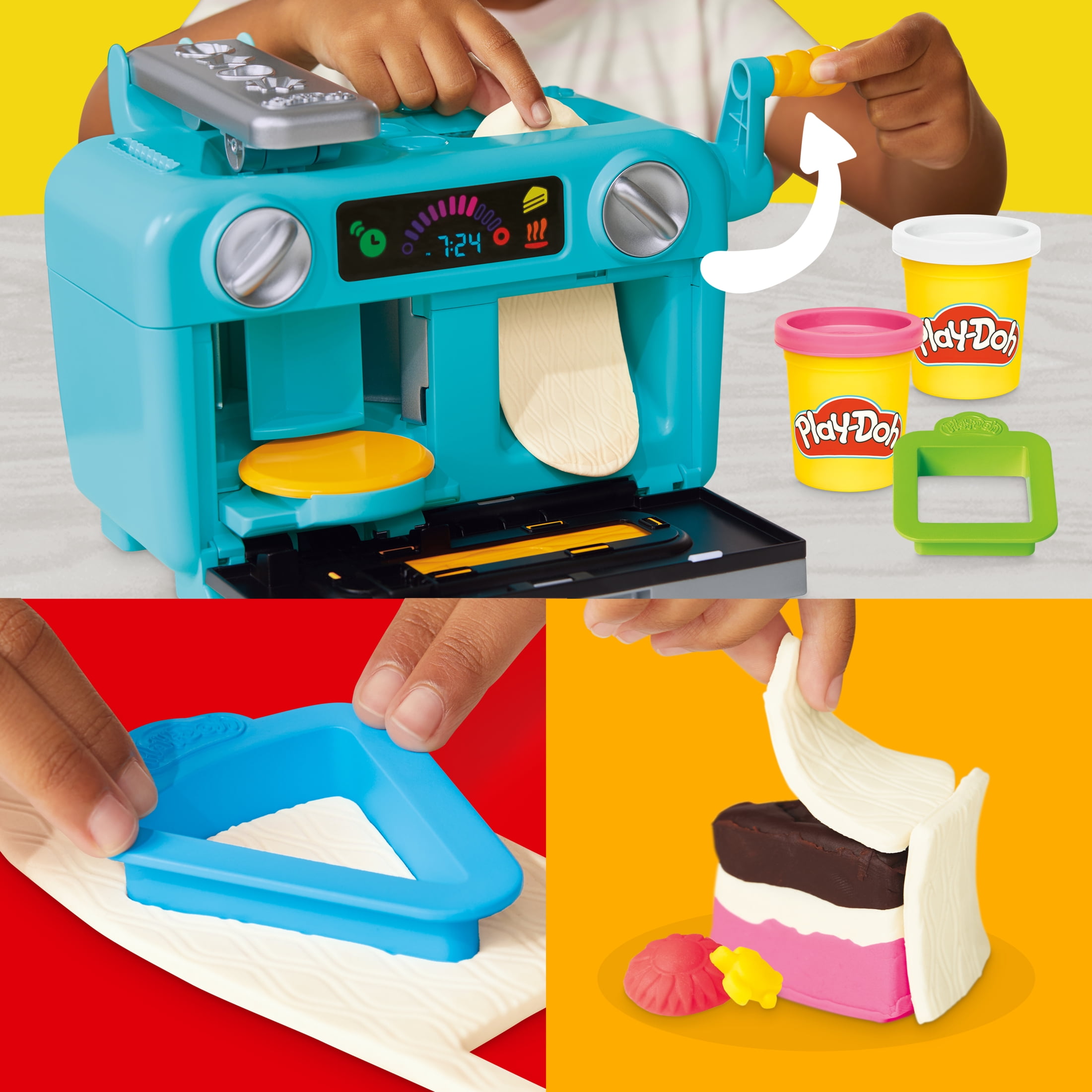 Play-Doh Super Slice Cake Play Kitchen Set, Arts & Crafts Toys for Kids, Ages 3 and up