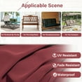 thumbnail image 5 of YLLN  Porch Swing Cushions ,Waterproof Swing Cushions Replacement with Backrest（Burgundy 60"）, 5 of 7