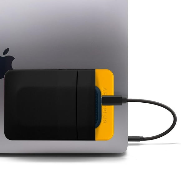 Bolsa de almacenamiento Afterplug con adhesivo de 2 bolsillos para accesorios de ordenador portátil