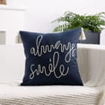 thumbnail image 1 of Funda de cojín bordada con borlas – Funda de almohada decorativa para sofá, sillón, sala de estar, dormitorio, oficina y decoración navideña – Poliéster lavable a máquina, 1 of 6