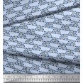 thumbnail image 2 of Soimoi Poly Georgette Fabric Cross Sign & Triangle Geometric Fabric Prints by Yard 52 Inch Wide, 2 of 4