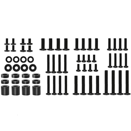 Heavy Duty TV Mounting Hardware Screw Kit Set with Box Washers Spacers M6