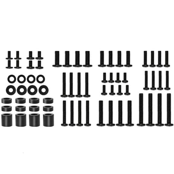 Heavy Duty TV Mounting Hardware Screw Kit Set with Box Washers Spacers M6