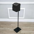 thumbnail image 3 of Black Metal Donation Box Floor Stand Lobby Foyer Tithes & Offering Suggestion Collection Ballot Box 11065+11118-BLACK-NF, 3 of 8