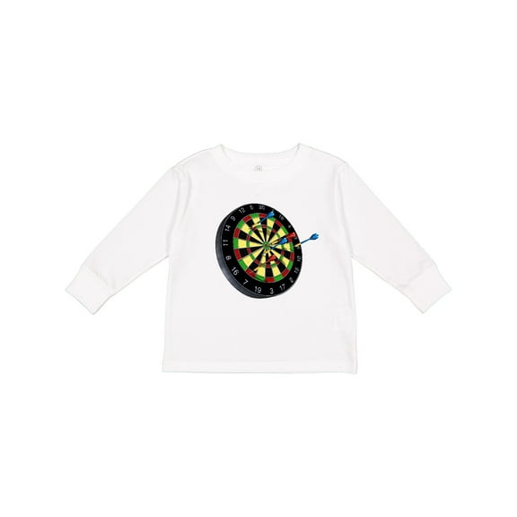 Inktastic Dart Board Boys or Girls Long Sleeve Toddler T-Shirt