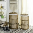 thumbnail image 2 of Safavieh Libby Nautical Rattan Storage Hamper with Liner, 2 of 8