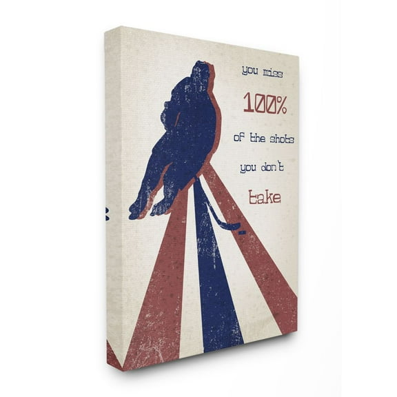 The Kids Room by Stupell Kids Inspirational Word Sports Design Canvas Wall Art by Daphne Polselli