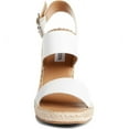 thumbnail image 4 of Steve Madden Uri Women's Sandals & Flip Flops White Leather Size 5.5 M, 4 of 9