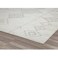 thumbnail image 4 of Soleil BR15D Native Cream Tribal Moroccan gray Area Rug, 2'x8', 4 of 9
