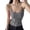 Grey, variant on Ladies Suspender Sleeveless Bottoming Vest Slim Short Top Work Out plus Size Womens Camisoles