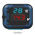 thumbnail image 2 of yaaqii 3 in 1 Motorcycle Thermometer Voltmete Handlebar Mount Digital Temperature Meter, 2 of 10