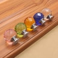 thumbnail image 2 of Manija de cristal de Color, cajón esférico de diamante de un solo orificio, armario, manija de muebles para el hogar, accesorios de Hardware Conjuntos de muebles de dormitorio Transparente 30 mm Toystoory  JJ12822-01B, 2 of 6