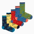 thumbnail image 3 of Lavencious Mens Bamboo Crew Cycling Bike Pattern Socks for Men Shoe Size 7-12, Sock Size 10-13, 5 Pairs (Bicycle Pattern), 3 of 6