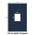 thumbnail image 2 of Navy Suede Picture Frame Mat for 24x36 Frames - Fits 8x10 Photos - 50 Mats, 2 of 7