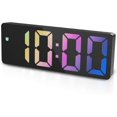thumbnail image 1 of Digital Alarm Clock, LED Clock for Bedroom, Electronic Desktop Clock with Temperature Display, Adjustable Brightness, Voice Control, 12/24H, 1 of 5