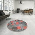thumbnail image 3 of Ahgly Company Indoor Rectangle Abstract Gunmetal Gray Patchwork Area Rugs, 2' x 3', 3 of 6