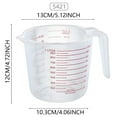 thumbnail image 3 of Water Bottle Graduated Water Cup Oil Measuring Cup Graduated Measuring Cup Baking Metering Tool Measuring Tools Liquid Measure Cup Measuring Cup with Scale Plastic Measuring Cup, 3 of 7