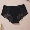 thumbnail image 2 of PNTUTB No Show Underwear for Women Fashionable Solid-Color Lace Cutout Panties Seductive Quick-Drying Breathable Comfortable Briefs, 2 of 7