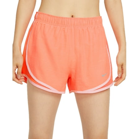 Nike Womens Dri-fit Tempo Track Shorts,Bright Mango/Bright Mango/Wolf Grey,S