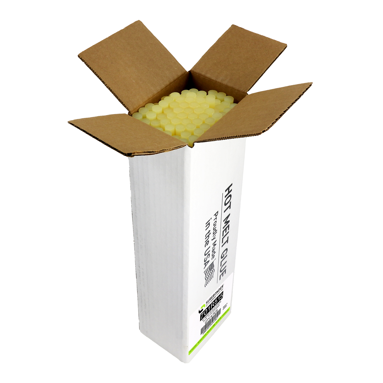 701R515 Full Size 15" Fast Set Hot Glue Stick - 5 lb Box