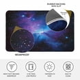 thumbnail image 4 of Blue Purple Clouds Doormat Outdoor Entrance 18"x30", Modern Abstract Stars Sky Absorb Moisture Dirt Door Mats, Non-Slip Rubber Backing Floor Mats Indoor, Low-Profile Front Door Rugs, 4 of 9
