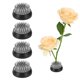 thumbnail image 1 of Uxcell 4Pcs Frog de Flores, Frog Floral Redondo de Acero Inoxidable, Herramienta Fija para Arreglar Flores (Plata, 1.4"), 1 of 5