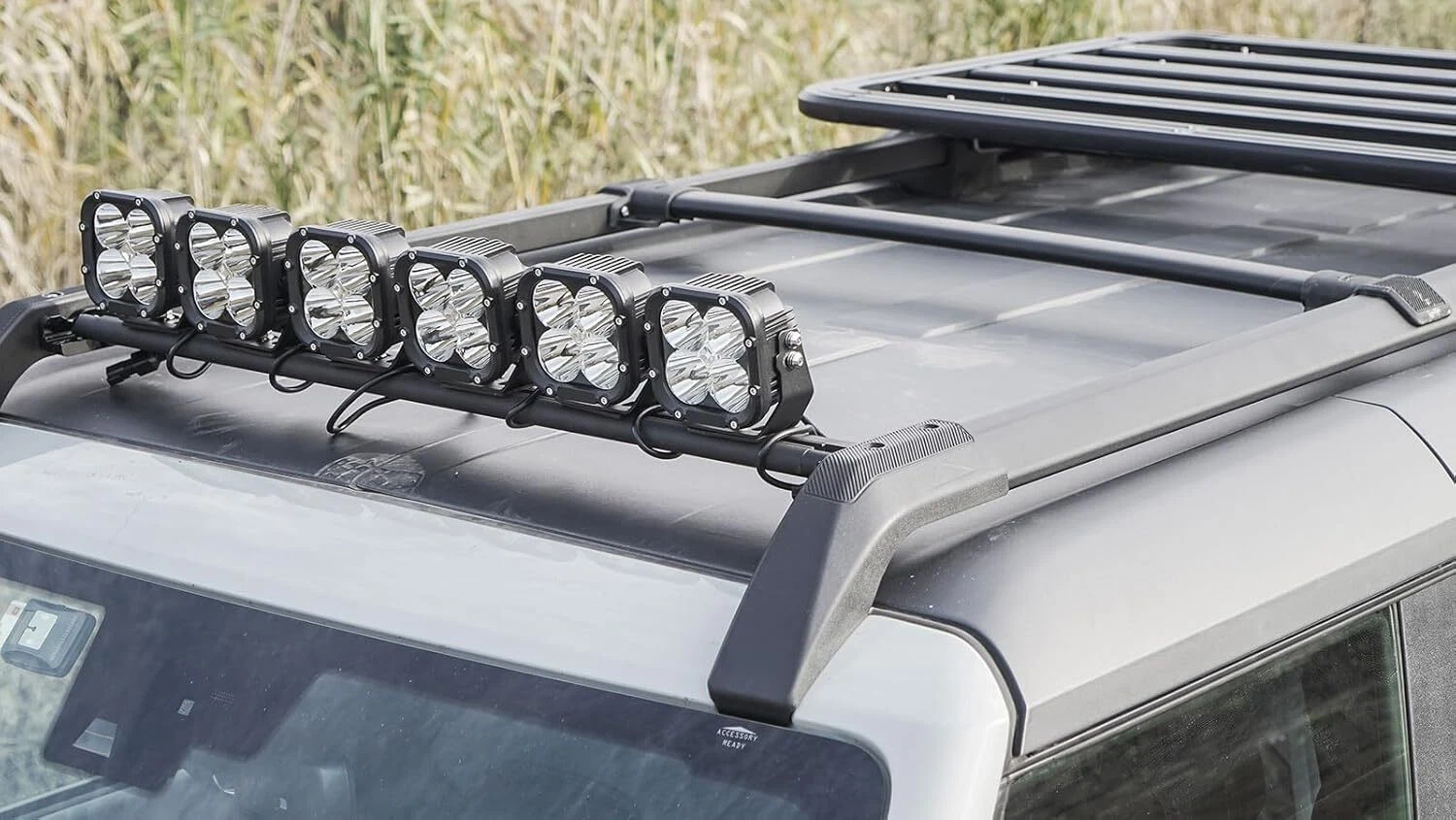 1x Roof Rack Front Cross Bar Fit for 2021-2025 Ford Bronco 4 Dr spotlight 220LBS