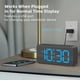 thumbnail image 3 of Reloj Despertador Digital de Madera USCCE con Doble Alarma y Puerto USB, 3 of 8
