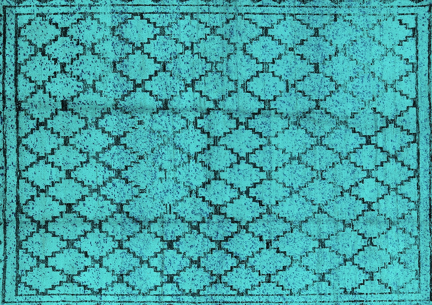 Ahgly Company Indoor Rectangle Solid Turquoise Blue Modern Area Rugs, 5 ...