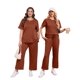 thumbnail image 3 of Conjunto de chándal de verano Outfit XIEERDUO para mujer, de 2 piezas, 3 of 5