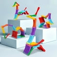 thumbnail image 2 of Wooden Folding Puzzle Toy Multidimensional Brain Teaser Educational Game For Kids Concentration, 2 of 6
