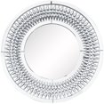 thumbnail image 2 of Studio 350 Elegant Silver Glass Wall Mirror with Crystal Embellishment Silver - Round, 2 of 5