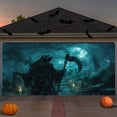 thumbnail image 4 of Hml Halloween Decoration Unleash The Halloween With Our Garage Banner: Instantly Your Game, 4 of 5