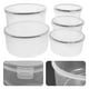 thumbnail image 2 of Contenedores de almacenamiento de alimentos para nevera, cajas apilables con tapas herméticas, cajas para guardar frutas, 5 uds., 2 of 5